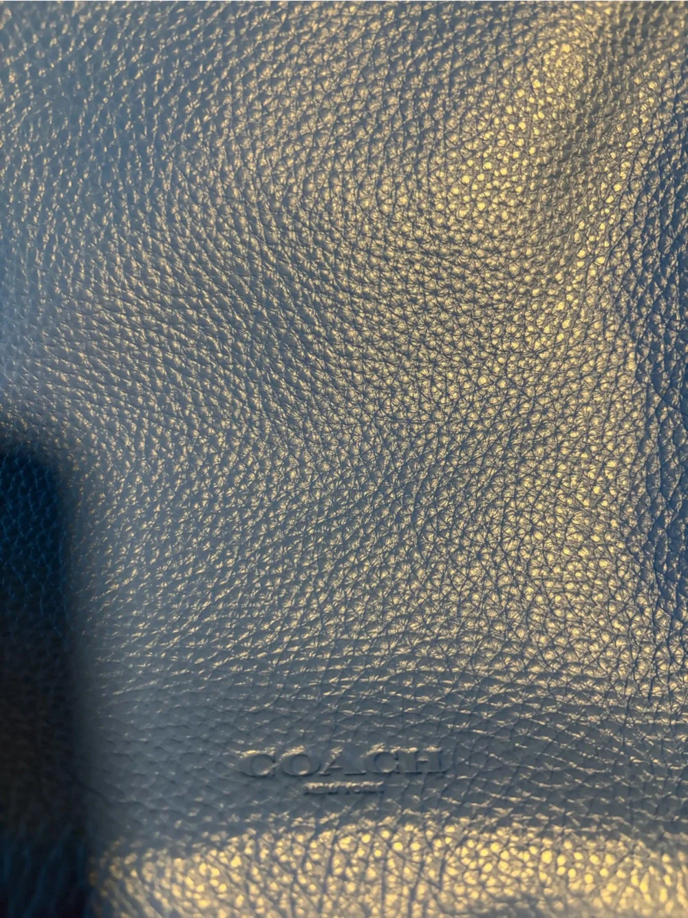 Coach Royal Blue Pebbled Leather Sling Bag for Men